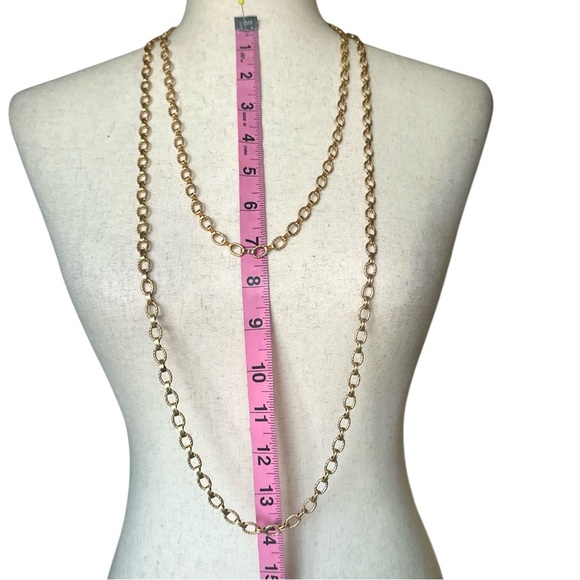 Vintage Gold-Tone Chain Necklace Set  Wear Together or Separately - Picture 8 of 8